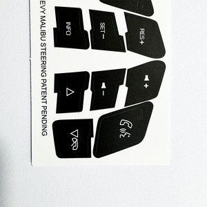Pegatina adhesiva negra para reparación de botones de control del volante de Chevrolet, para modelos 2007-2014 - Product Image 2