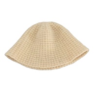 Gorro de lana cálido para mujer, gorro de punto de cubo de invierno sólido con bordado 3D, estampado Digital para viajes de negocios en la playa
