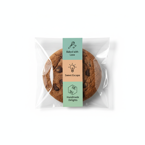 Sac auto-adhésif OPP transparent en cristal de taille personnalisée pour les emballages de biscuits, de pâtisseries et de collations - Product Image 2