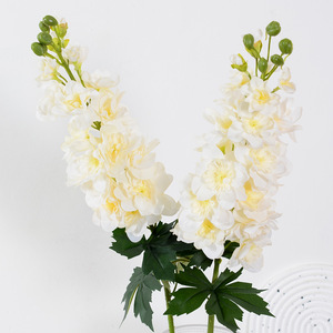 Flower Delight Flores Artificiales de Delphinium de Plástico y Seda con Tacto Real para Decoraciones de Boda y Hogar, Arreglo de Tallo Único - Product Image 4
