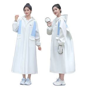 Imperméable une pièce en EVA épaissi et allongé pour femmes adultes, idéal pour vélos électriques, motos, étudiants et randonnées - Product Image 5