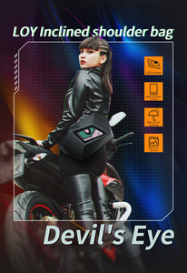 Led Xe Máy Ba lô Devil của mắt Thiết kế vỏ cứng không thấm nước <span class=keywords><strong>Polyester</strong></span> dây kéo PC DIY lập trình LED hiển thị - Product Image 6