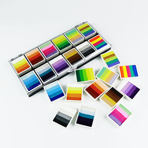 Kit de Pintura Corporal Profesional Pintacaritas, Activado por Agua, con Efecto Arcoíris, para Niños, Suministros Profesionales de Pintura Facial para Niños - Product Image 2