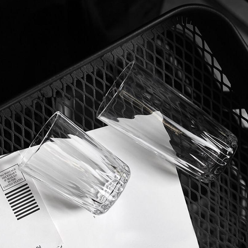 Custom Designs transparent Diamond Carving tumblers 305ml 10.31oz Round Whiskey Milk Juice Long Creative Glassware Cup highball