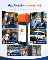 Terminal POS Portátil Android 14 con NFC, 4G, Bluetooth e Impresora de 58 mm, R330 Plus