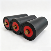 Rouleaux de convoyeur en acier au carbone résistant aux chocs et à l'usure, pour usage industriel, résistants au feu et à l'huile, norme ISO