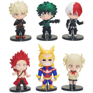 6 PIÈCES/SET Mini Figurines PVC Anime Boku No Hero Academia Midoriya Izuku All Might, Jouet de jeu Gachapon, Prix de jeu en boîte surprise - Product Image 1