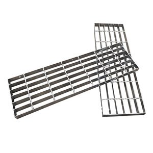 Fabrika toptan fiyat çelik ızgara zemin dayanıklı galvanizli çelik drenaj oluk kapak için kaldırım ağır çelik ızgara - Product Image 5
