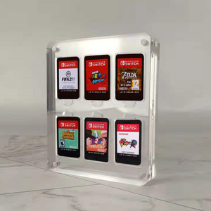 Wholesale Custom Size Clear Acrylic Card Display <b>Box</b> Magnetic Lid for <b>Collectible</b> Card Showcase - Product Image 4