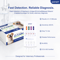 Bandelettes de test vétérinaires 4-en-1 pour maladies transmises par les tiques (EHR, ANA, BAB, CHW) – Kit de diagnostic pour chiens (Ehrlichia, Babesia, Dirofilariose) – Fournisseur vétérinaire