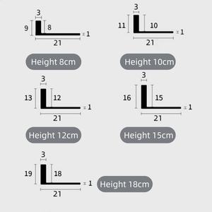 Perfil en L de Aluminio Impermeable para Azulejos, Multifuncional para Esquinas/Bordes/Líneas de Cintura, Tamaño de 8-18 mm, Antiarañazos, Fácil de Limpiar, para Renovación del Hogar - Product Image 5
