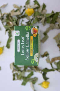 Mezcla de Té de Hierbas de Camelia Amarilla y Hoja de Loto, Premium, 2G, Sin Azúcar, 100% Natural, Apoyo para la Salud, Marca NMPT, Orgánico, Vietnam - Product Image 3