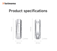 Flashdisk SSD 256GB Baru dan Tahan Lama dengan Antarmuka USB-A Tipe-C, Kecepatan Baca 1000MB/s, Garansi 3 Tahun untuk Cadangan Dokumen Rumah dan Kantor