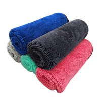 Chiffon en microfibre 1300 GSM, grand format 60x40 cm, pour le nettoyage et le séchage de voiture, à poils torsadés, sans peluches