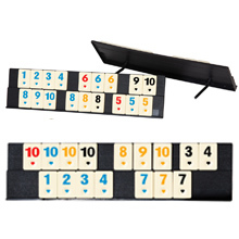 Jeu de Rummy Personnalisé 106 en Ivoire, 12 Pièces, Format Voyage, dans une Boîte, Marque JUXING, Modèle 106 - Product Image 3
