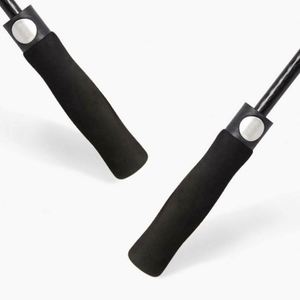 Paraguas de mango largo de 120 cm con patrón oscuro 400T, 16 varillas rectas, resistente al viento fuerte y doble varilla de lotus. - Product Image 5