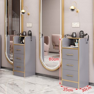 Chariot de coiffure moderne de haute qualité avec cadre métallique et supports pour sèche-cheveux, idéal pour salons de beauté, salons de coiffure et usage domestique ou en salle de sport - Product Image 2