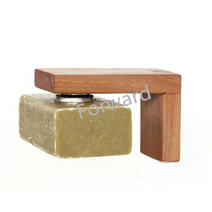 <span class=keywords><strong>Porte</strong></span>-<span class=keywords><strong>savon</strong></span> magnétique en <span class=keywords><strong>bois</strong></span> en caoutchouc massif verni fabriqué à la main - Product Image 2