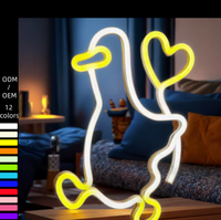 Décoration murale, logo, cadeau, intérieur/extérieur, maison, bar, boutique, festival, publicité, lumière LED néon opérée, IP67, silicone, forme personnalisée