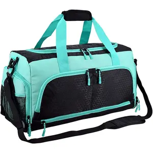 Bolso deportivo personalizado para mujer, bolsa de viaje impermeable, a la moda, con compartimentos para zapatillas, para gimnasio