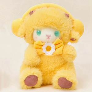 Adorable Poupée de Bureau Mignonne Version Q, Jouet en Peluche en Laine en Forme de Petit Animal avec Écouteurs, Petite Poupée Mouton, Ornement de Bureau OEM ODM - Product Image 3