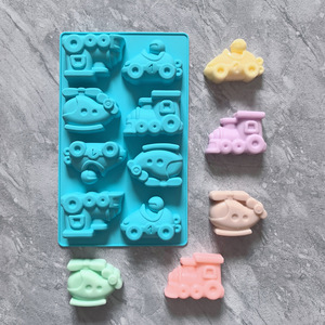 Moldes de Silicona HY para Caramelos, Moldes de Chocolate con Forma de <span class=keywords><strong>Coche</strong></span>, Tren y Aviones para Decoración de Pasteles, <span class=keywords><strong>Fondant</strong></span> y Repostería - Product Image 6