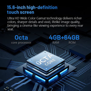 <span class=keywords><strong>Lecteur</strong></span> multimédia électrique en gros de 15,6 pouces, moniteur Android pour siège de voiture, moniteurs d'appui-tête, <span class=keywords><strong>lecteur</strong></span> <span class=keywords><strong>DVD</strong></span> de voiture Bluetooth pour enfants - Product Image 5