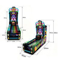 Machine de bowling d'arcade à monnayeur en métal pour centre de divertissement familial, jeu de bowling sportif d'intérieur avec système de rédemption de tickets, certifiée CE
