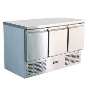 Stainless Steel Refrigerated Preparation <b>Table</b> Refrigerator Commercial 3 Door Under Counter Fridge Equipment - Product Image 2