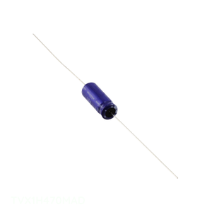 ตัวเก็บประจุแบบ TVX1H470MAD ผ่านรู47 uF 20% 50V แนวแกน th 47 uF - Product Image 1