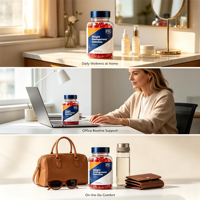 Gummies SYC BIO sans sucre pour la gestion du poids, 60 unités, avec mélatonine et L-théanine pour le soutien du sommeil, santé quotidienne, hommes et femmes