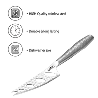 Ensemble de couteaux à fromage en acier inoxydable avec logo personnalisé, écologique, compatible lave-vaisselle, multifonctionnel, portable, durable, outils pour planche à fromage