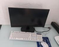 Moniteur d'ordinateur de bureau LCD IPS 19-20 pouces avec rétroéclairage LED HDR, entrée VGA, fonction incurvée et de remplacement, pour la maison, le travail et les entreprises