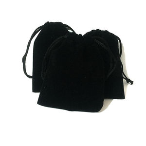 Petit sac en velours à cordon pour bijoux, sac de rangement pour bijoux, petit sac cadeau - Product Image 5