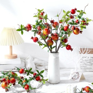 <span class=keywords><strong>Ramas</strong></span> <span class=keywords><strong>de</strong></span> Árbol <span class=keywords><strong>de</strong></span> Granada <span class=keywords><strong>con</strong></span> Flores Artificiales, Adornos <span class=keywords><strong>de</strong></span> Frutas Artificiales, Decoraciones <span class=keywords><strong>de</strong></span> <span class=keywords><strong>Mesa</strong></span> para Interiores/Exteriores, para Sala <span class=keywords><strong>de</strong></span> Estar - Product Image 2
