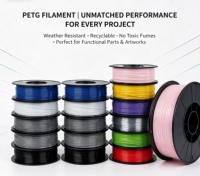 Filament d'imprimante 3D de haute qualité 1KG Multicolore PETG 1,75 mm Fil 100% Matière vierge FDM Haute Performance