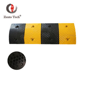 Zento Zones scolaires <span class=keywords><strong>zone</strong></span> de décélération limiteur de vitesse en caoutchouc jaune et <span class=keywords><strong>noir</strong></span> réfléchissant amovible - Product Image 2