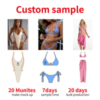 Fabricant de maillots de bain JSN personnalisé Sexy Flower Maillot de bain pour femmes au crochet Micro Bikini