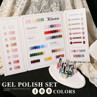 Ensemble de vernis à ongles en gel UV KLANA, 100 couleurs, ensemble de vernis à ongles en gel longue durée, nouveau design de flacon, kit de vernis à ongles en gel avec nuancier pour salon