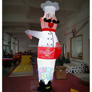 เชฟเป่าลม10FT ตัวสูงกลางแจ้งพร้อมตัวโบกมือขยับได้สำหรับโฆษณา<span class=keywords><strong>ร้าน</strong></span>ขายพิซซ่า - Product Image 4