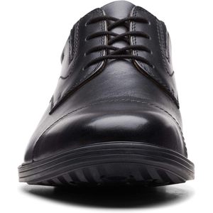 Chaussures Oxford pour homme Clarks Whiddon, bout rond, doublure en cuir véritable, semelle amortissante, chaussures de bureau et de travail - Product Image 4