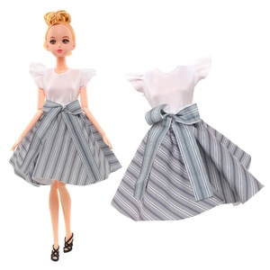Nuovo Set di Vestiti per Bambole da 30cm con Abito a Quadri, Giocattolo per Bambine, <span class=keywords><strong>Abbigliamento</strong></span> alla Moda (Bambole Non Incluse) - Product Image 6