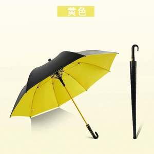 Parapluie publicitaire moderne en PVC transparent avec impression de logo, manche long droit de 105 cm de diamètre ouvert, pour les jours de pluie - Product Image 5