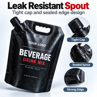 Sac à bec verseur en aluminium imprimé, résistant à la pression, pour le transport de bière, avec conception de carte anti-fuite