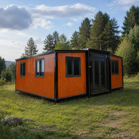 Casa Prefabricada Plegable de Ensamblaje Rápido, Casa Contenedor Expandible, Edificio Modular Portátil para Uso en Obras de Construcción
