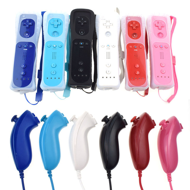Remote Nunchuck Joypad for N Wii Gamepad Built-in Motion Plus Nunchuck Controller for Wii U