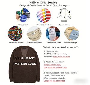 Cárdigan de punto calado para hombre, corte holgado, cuello en V, suéter de malla transpirable y ligero para verano, personalizable ODM - Product Image 4