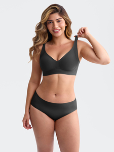 Reggiseno Senza Ferretto WD Plus Size, Traspirante, Push-up, Senza Cuciture, in Nylon e Spandex, con Spalline Regolabili e Supporto Ampio - Product Image 3