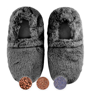 Chauffe-pieds chauffant au micro-ondes avec pack chaud hydratant aux graines de lin pour la thérapie thermique des pieds froids - Product Image 2