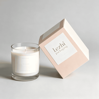 Caja de Papel para Empaque de Velas Aromáticas y Regalos, con Logotipo Personalizado, Ecológica, con Impresión en Relieve y Aroma, Venta al Por Mayor